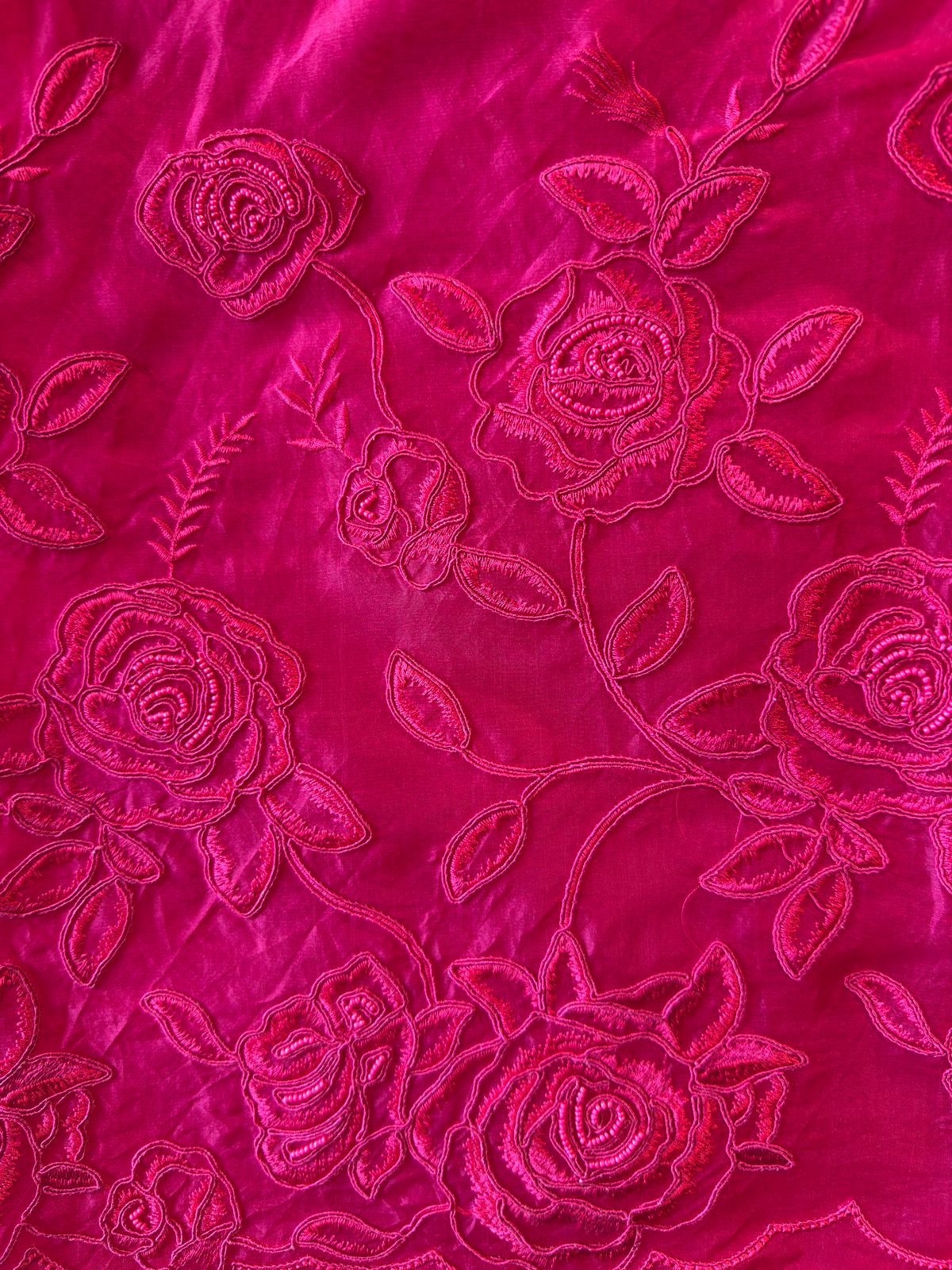 Pure organza unstitched suits